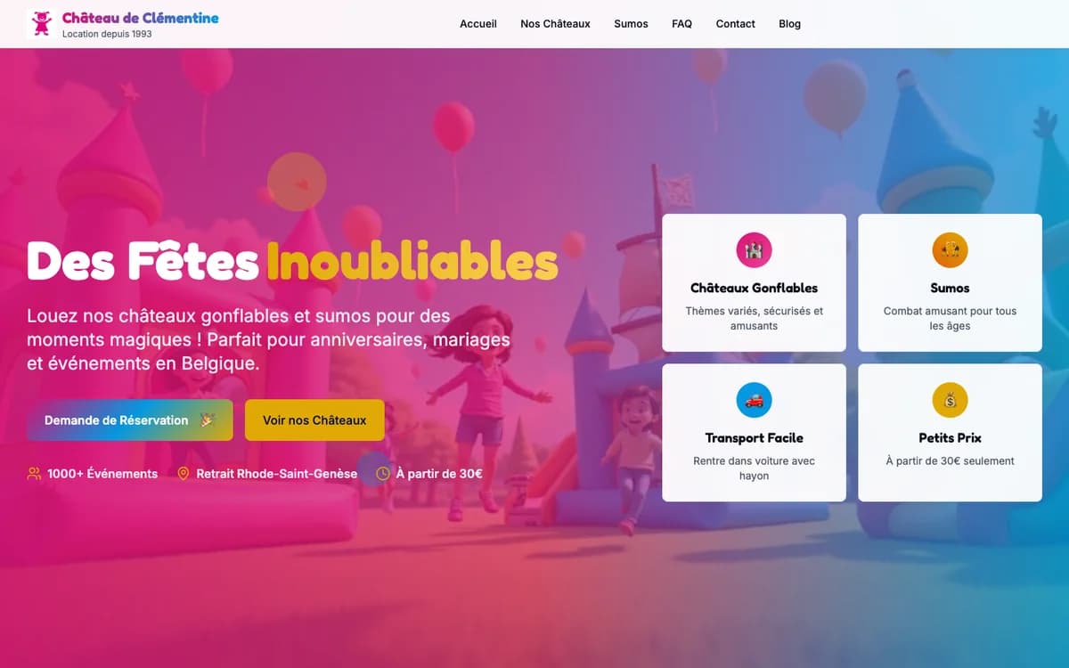 Château de Clémentine - Page d'accueil