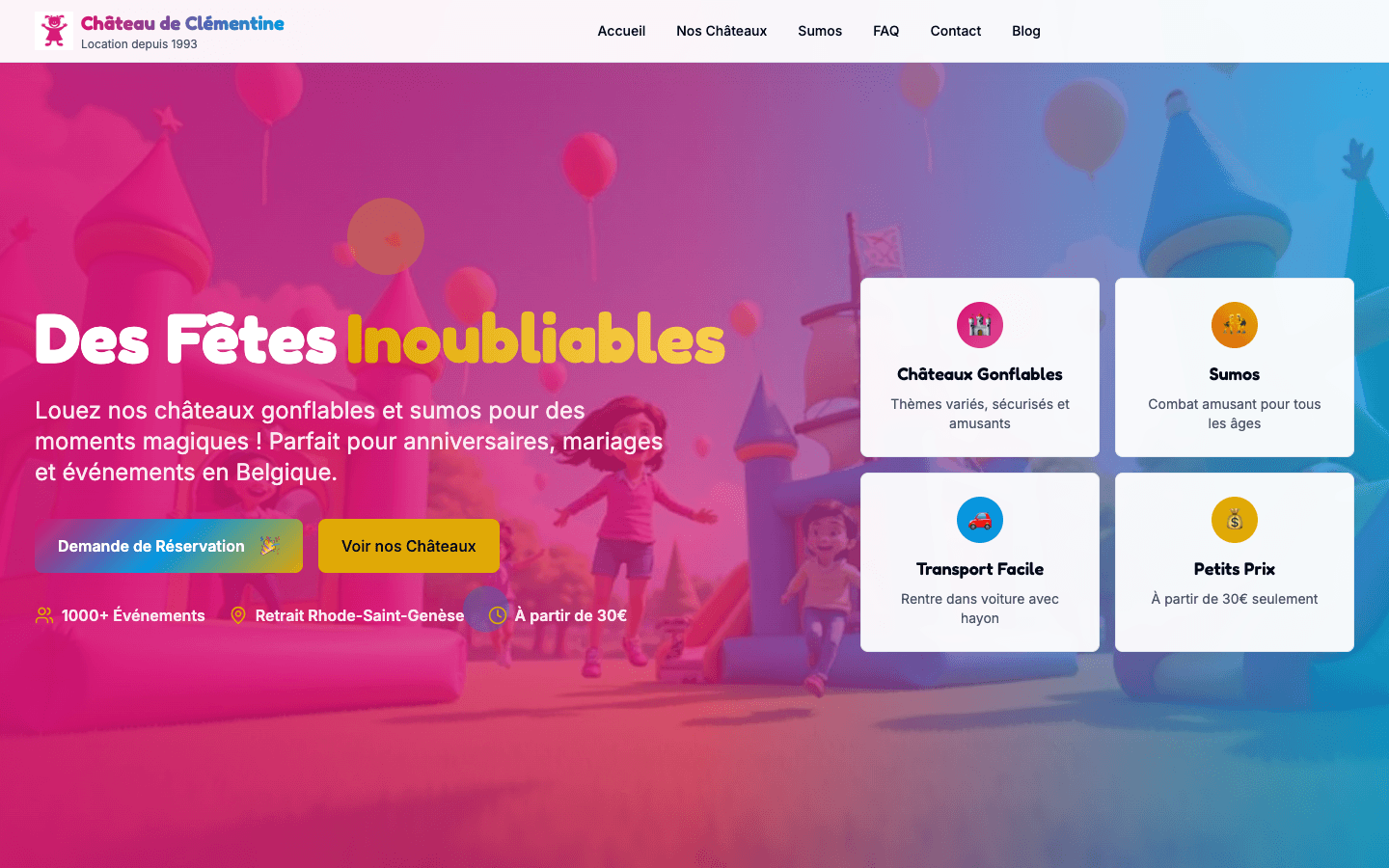 Château de Clémentine - Page d'accueil