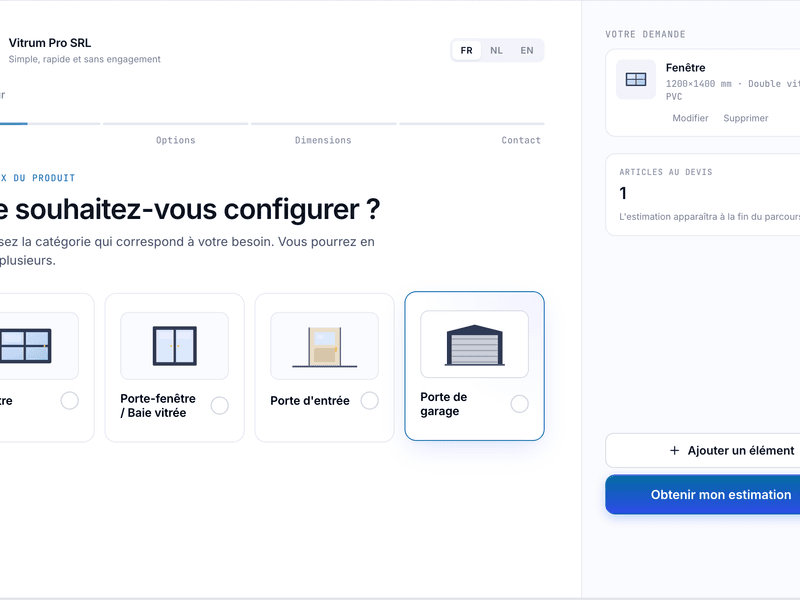 form devis chassis client 
