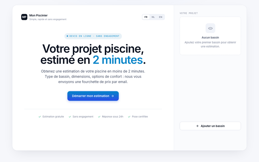 Form - Devis piscine