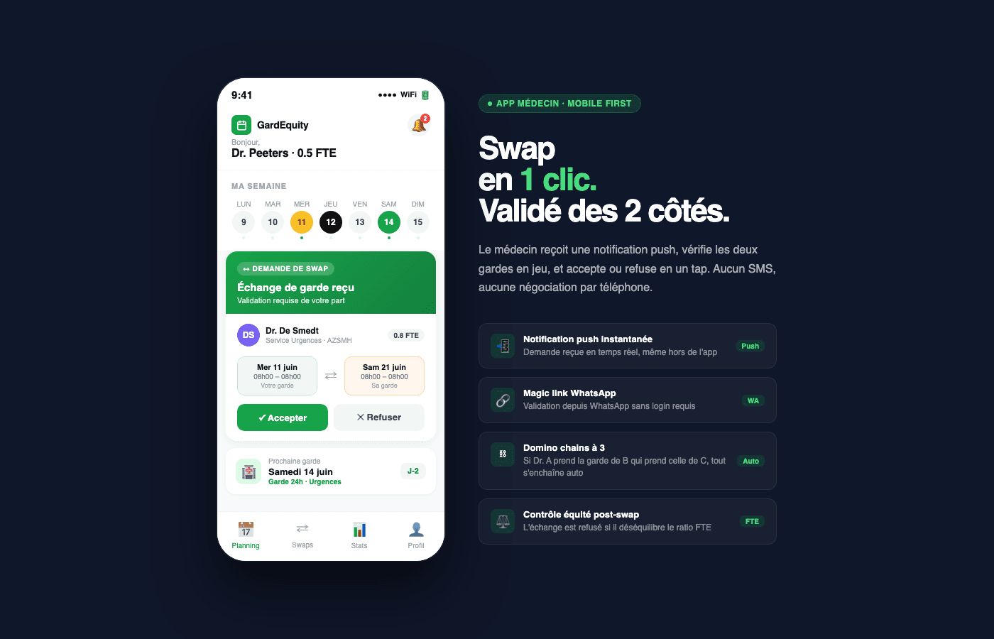 GardEquity, le planning de garde qui pense a tout le monde
