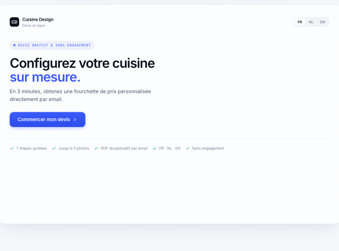 Cuisine devis demo