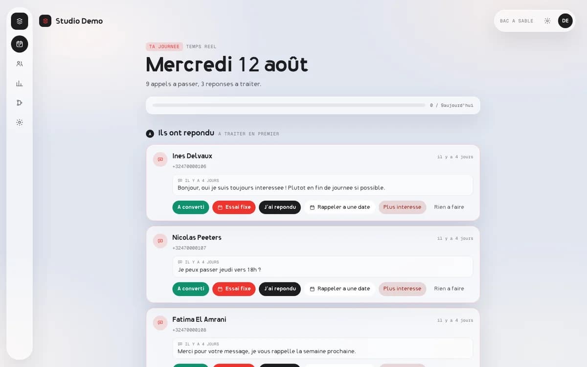 Relance 01 today