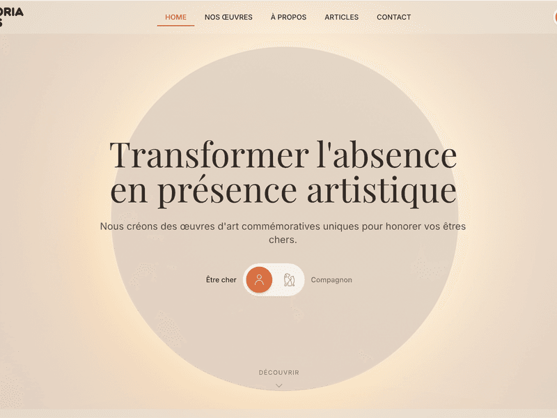 Site Web - Memoria Artis